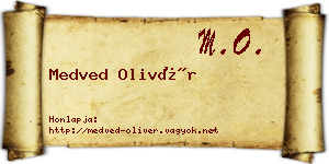 Medved Olivér névjegykártya